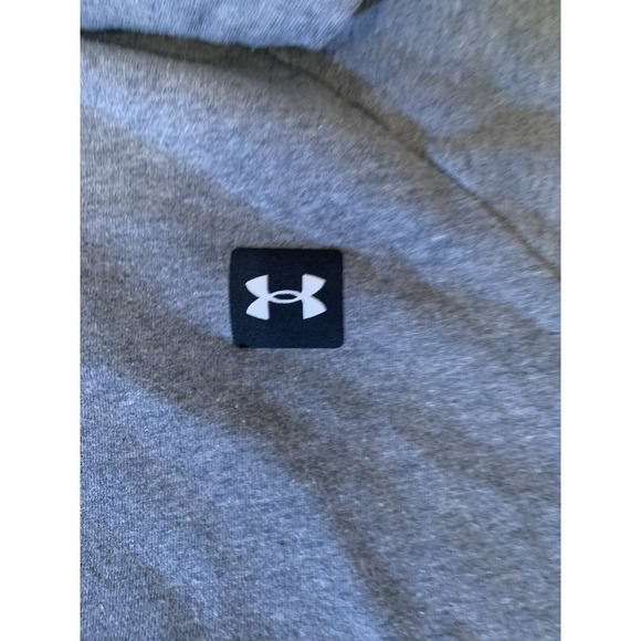 Under Armour Men's Hoodie Size L Grey Loose Fit Fleece Pullover - Picture 2 of 9